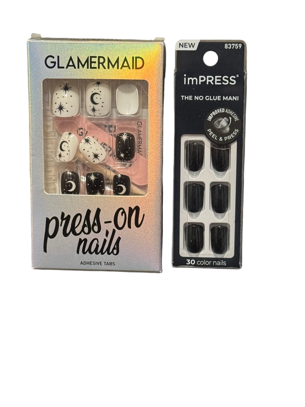 **Bundle** Glamermaid Moon & Star Press-On Nails ImPress Peel and Press New